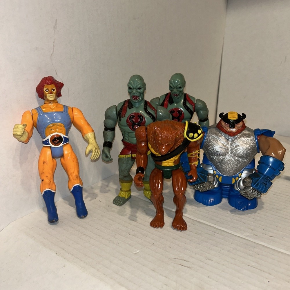 Thundercats Lot With Berserker‎ CRUNCHER Vintage 1986 Telepix LJN Figures